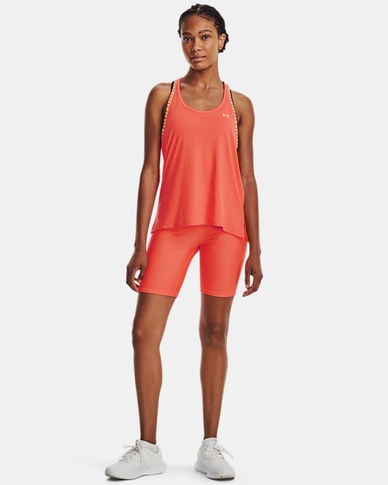 Women's HeatGear® Bike Shorts in Orange image number 2